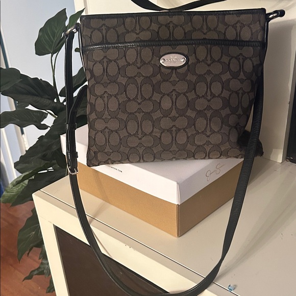 Coach Black and Brown Crossbody Bag - Picture 2 of 6